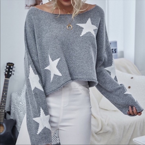 Stars Pattern Sweater - Picture 4 of 7